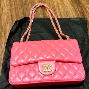 Barbie pink cute Chanel bag